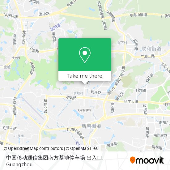 中国移动通信集团南方基地停车场-出入口 map