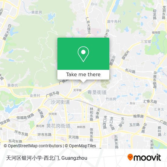 天河区银河小学-西北门 map