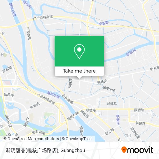 新玥甜品(榄核广场路店) map