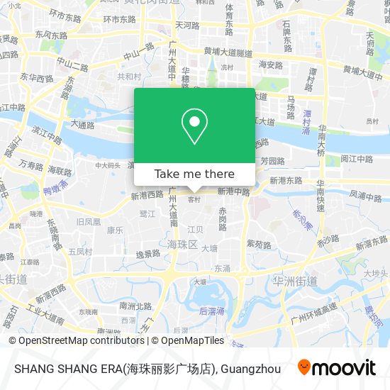 SHANG SHANG ERA(海珠丽影广场店) map