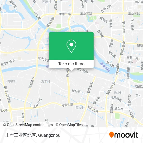 上华工业区北区 map