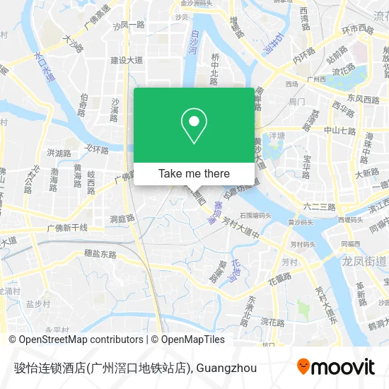 骏怡连锁酒店(广州滘口地铁站店) map