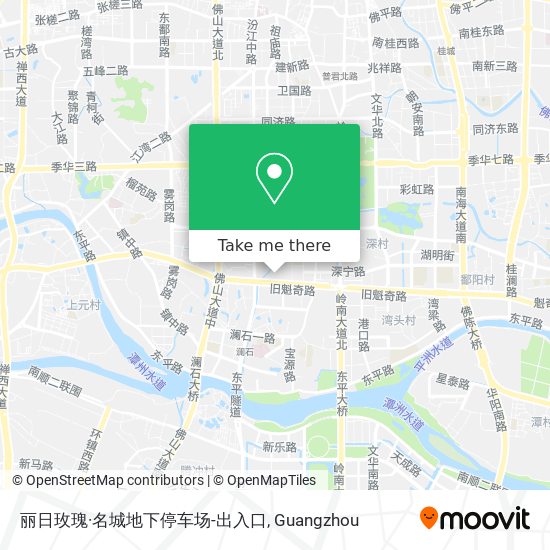 丽日玫瑰·名城地下停车场-出入口 map
