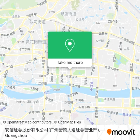 安信证券股份有限公司(广州猎德大道证券营业部) map