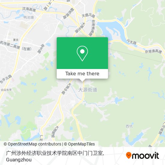 广州涉外经济职业技术学院南区中门门卫室 map