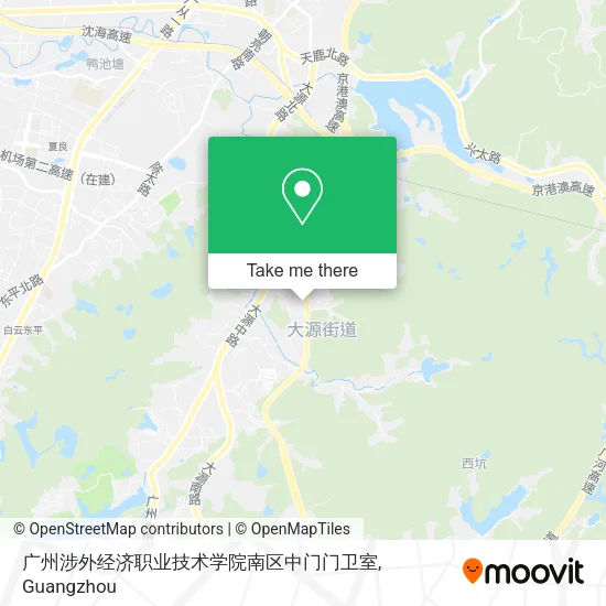广州涉外经济职业技术学院南区中门门卫室 map