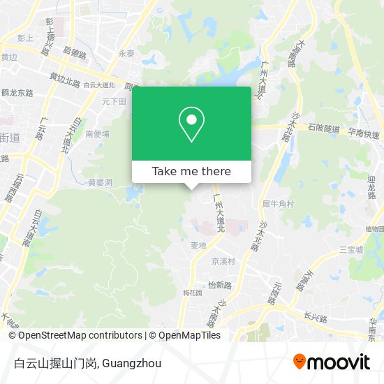 白云山握山门岗 map