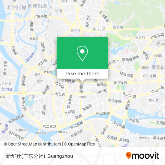 新华社(广东分社) map