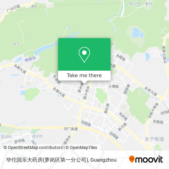 华佗国乐大药房(萝岗区第一分公司) map