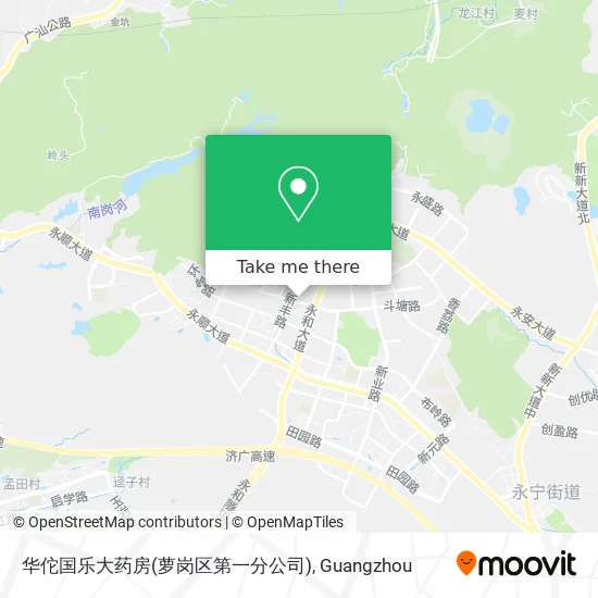 华佗国乐大药房(萝岗区第一分公司) map
