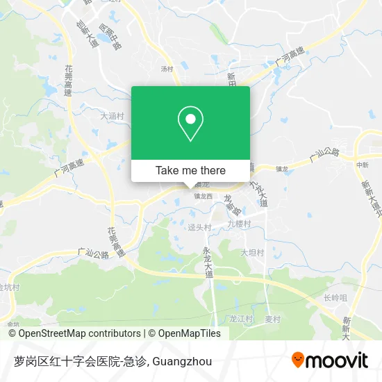 萝岗区红十字会医院-急诊 map