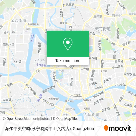 海尔中央空调(苏宁易购中山八路店) map