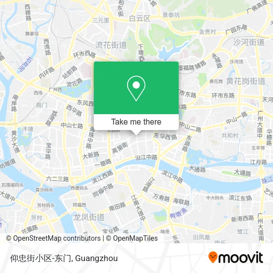 仰忠街小区-东门 map