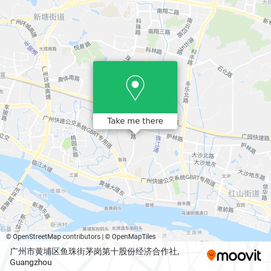 广州市黄埔区鱼珠街茅岗第十股份经济合作社 map