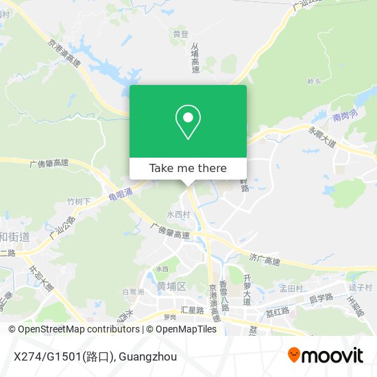 X274/G1501(路口) map