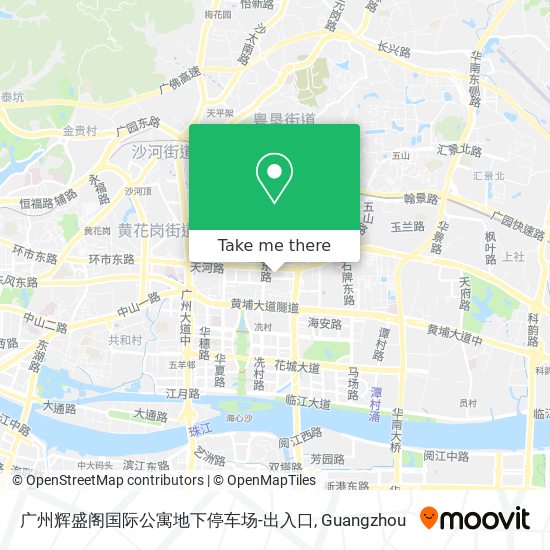 广州辉盛阁国际公寓地下停车场-出入口 map