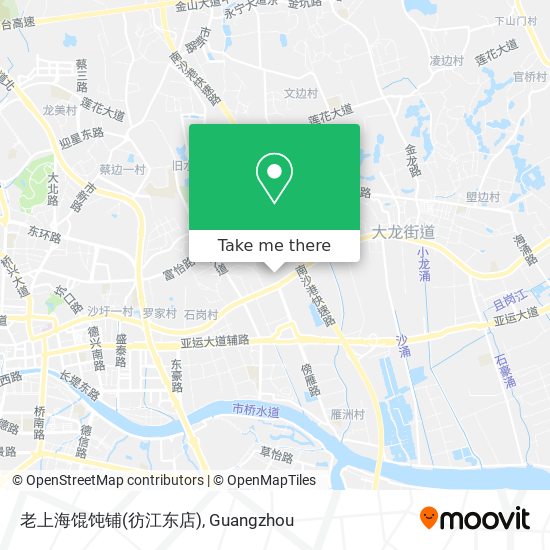 老上海馄饨铺(彷江东店) map