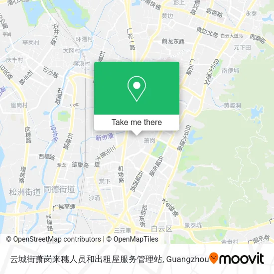 云城街萧岗来穗人员和出租屋服务管理站 map