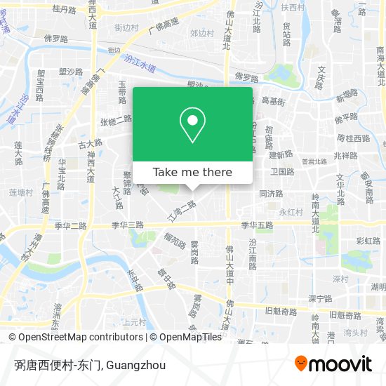 弼唐西便村-东门 map
