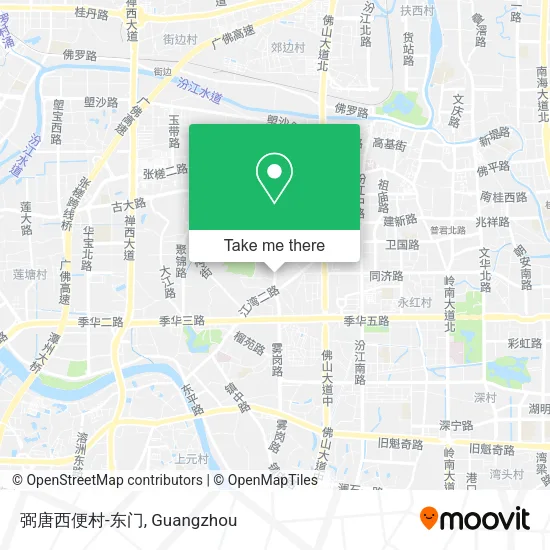 弼唐西便村-东门 map