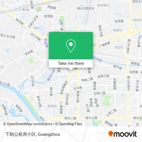 下朗公租房小区 map