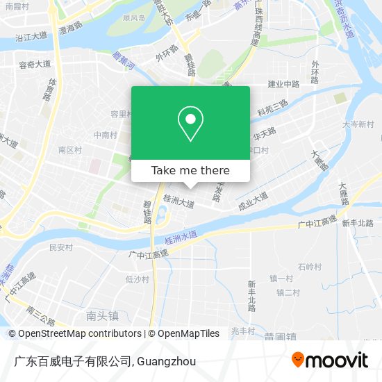 广东百威电子有限公司 map