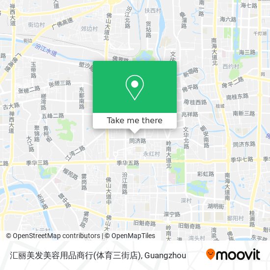 汇丽美发美容用品商行(体育三街店) map