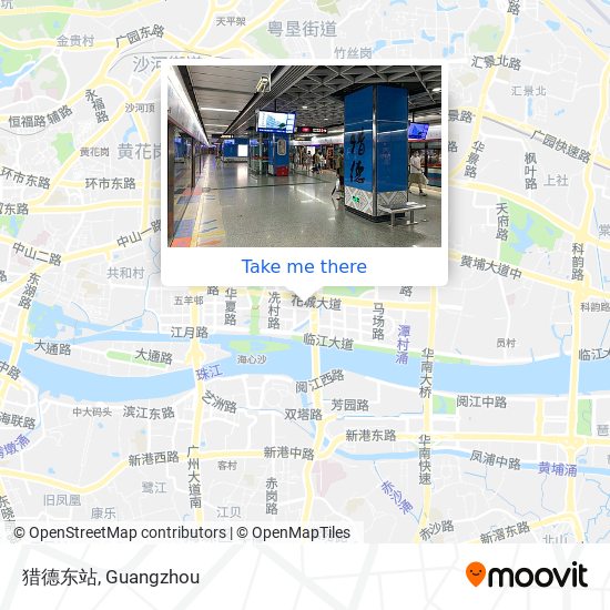 猎德东站 map