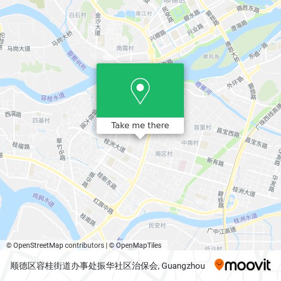 顺德区容桂街道办事处振华社区治保会 map