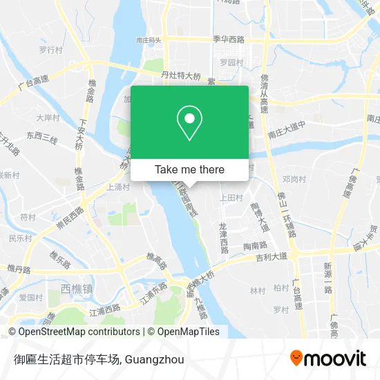 御匾生活超市停车场 map