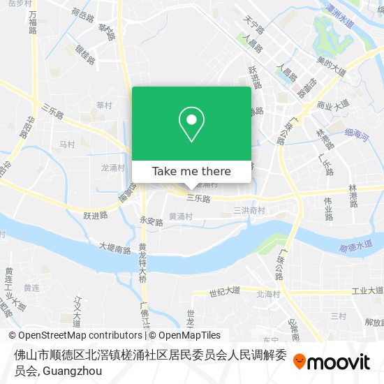 佛山市顺德区北滘镇槎涌社区居民委员会人民调解委员会 map
