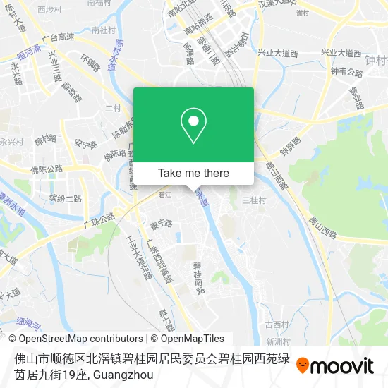 佛山市顺德区北滘镇碧桂园居民委员会碧桂园西苑绿茵居九街19座 map