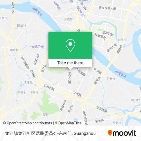 龙江镇龙江社区居民委员会-东南门 map