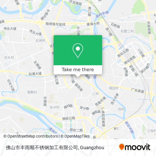 佛山市丰雨顺不锈钢加工有限公司 map
