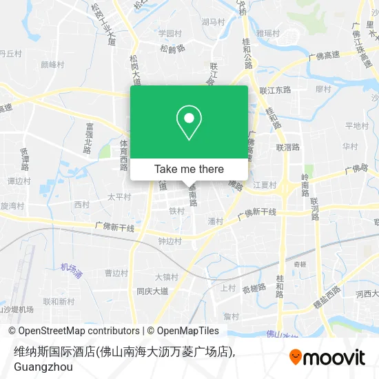 维纳斯国际酒店(佛山南海大沥万菱广场店) map