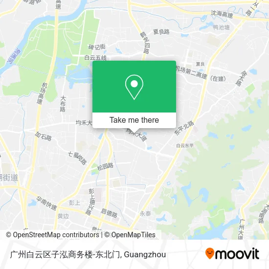 广州白云区子泓商务楼-东北门 map