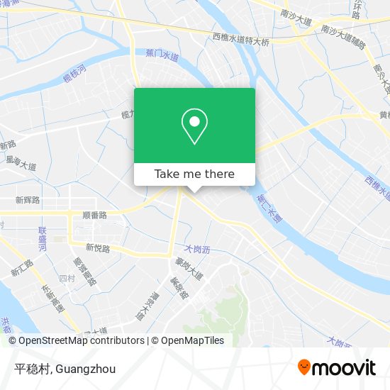 平稳村 map