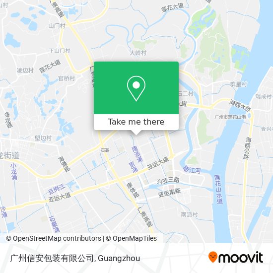 广州信安包装有限公司 map