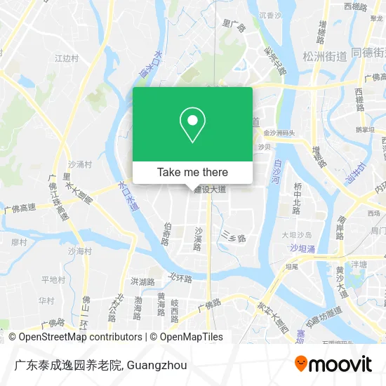 广东泰成逸园养老院 map
