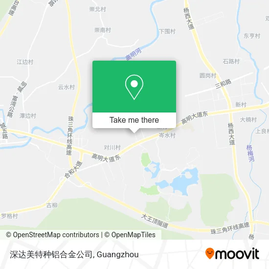 深达美特种铝合金公司 map