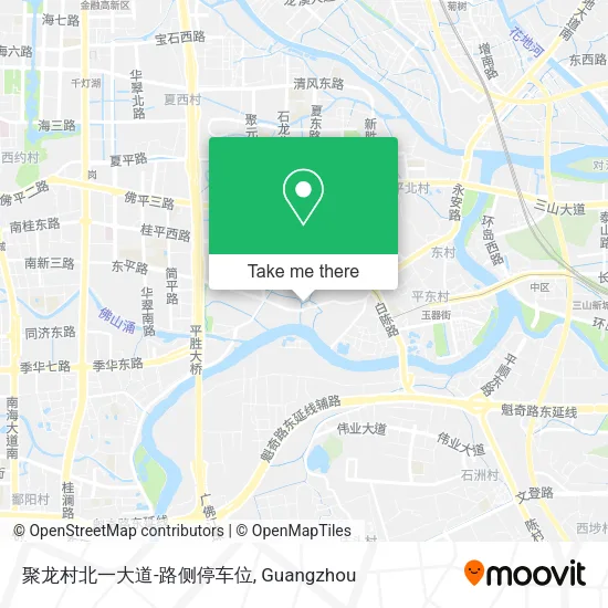 聚龙村北一大道-路侧停车位 map