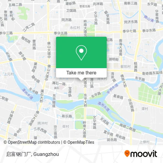 启富钢门厂 map