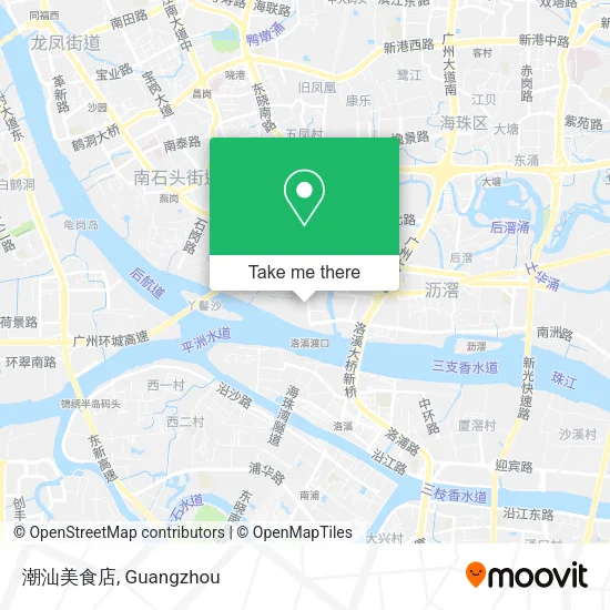 潮汕美食店 map