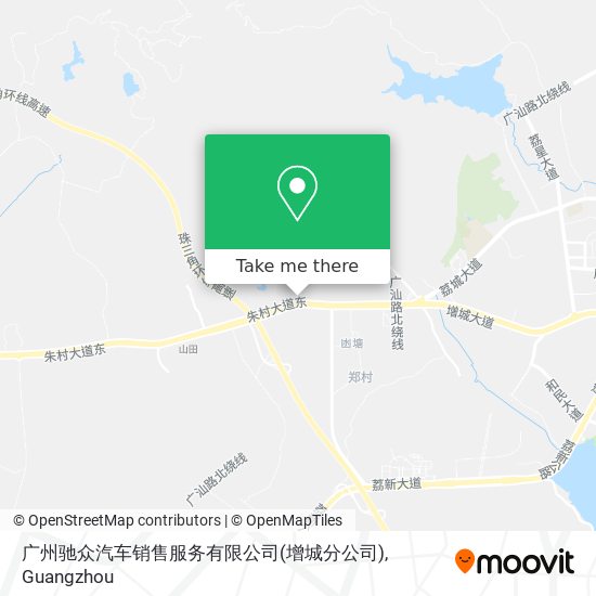 广州驰众汽车销售服务有限公司(增城分公司) map