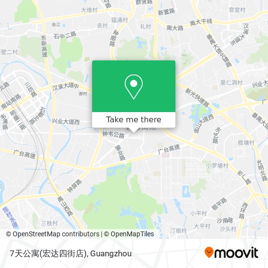 7天公寓(宏达四街店) map