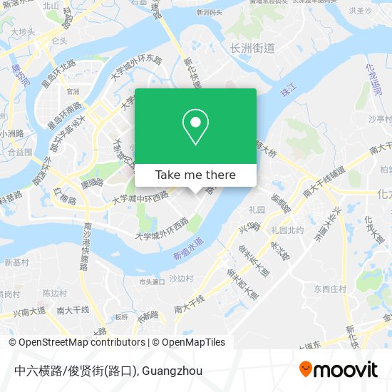 How To Get To 中六横路 俊贤街 路口 In 小谷围街道by Metro Or Bus Moovit