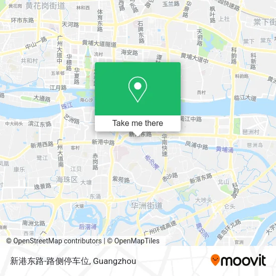 新港东路-路侧停车位 map