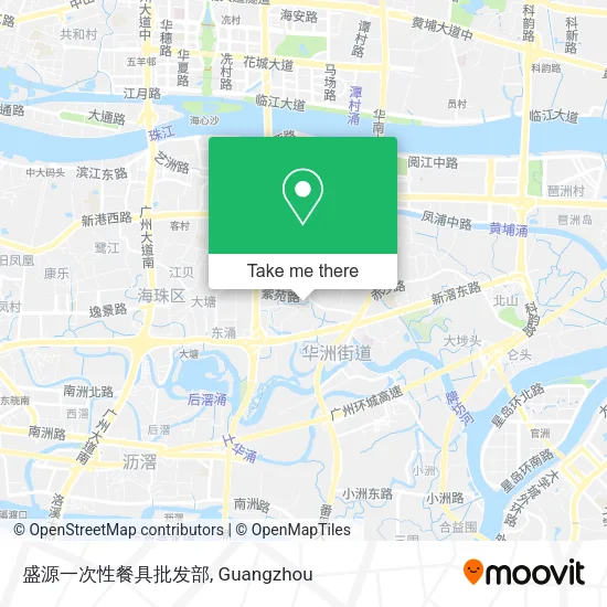 盛源一次性餐具批发部 map