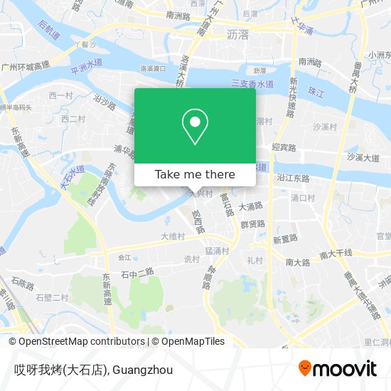 哎呀我烤(大石店) map
