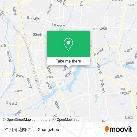 金河湾花园-西门 map